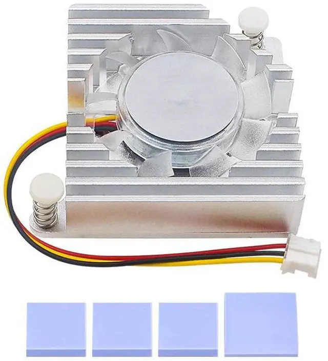 Alt view image 4 of 5 - Banana Pi R4 Heat Sink - BPl R4 Aluminum cooling Device with Fan for Heat Dissipation and cooling