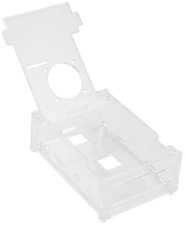 Alt view image 5 of 6 - Raspbery Pi 3B+/3B/2B protective case - Acrylic shell with fan holes -Can accommodate fan or 3.5-inch screen