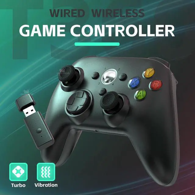 Alt view image 5 of 6 - Xb ox 360 wireless controller
rwith Turbo function. Xbox 360 wired controllercompatible with PC vibration controller