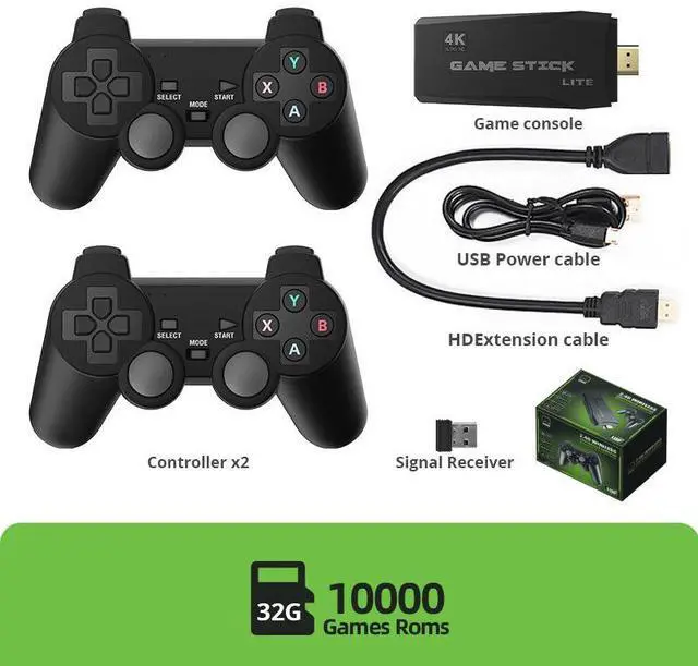 Alt view image 3 of 7 - Cross-border H DMl high-defin ition wireless dual-player game console Psp Sega arcade emulator M8 4K GAME STICK