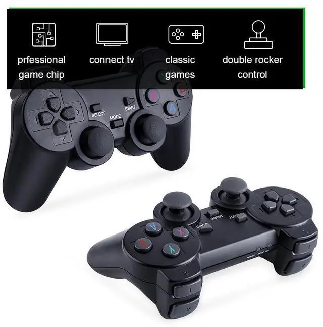 Alt view image 4 of 7 - Cross-border H DMl high-defin ition wireless dual-player game console Psp Sega arcade emulator M8 4K GAME STICK