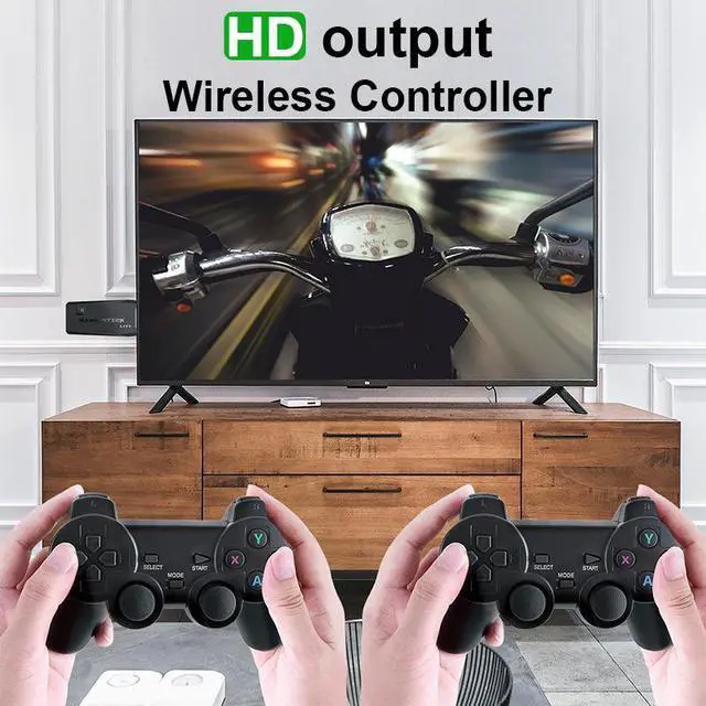 Alt view image 5 of 7 - Cross-border H DMl high-defin ition wireless dual-player game console Psp Sega arcade emulator M8 4K GAME STICK