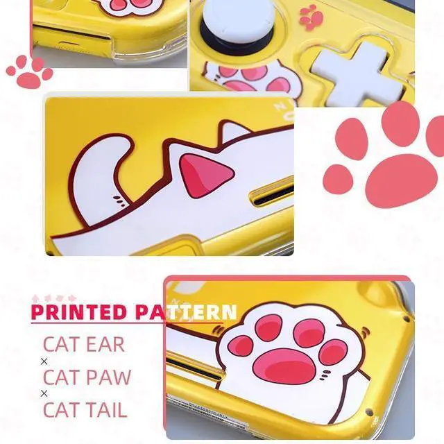 Alt view image 3 of 4 - Applicable to switch lite crystal case Ns ite mainframe persona lized crea tive case "Animal Paws" of "Animal forest" crystal case