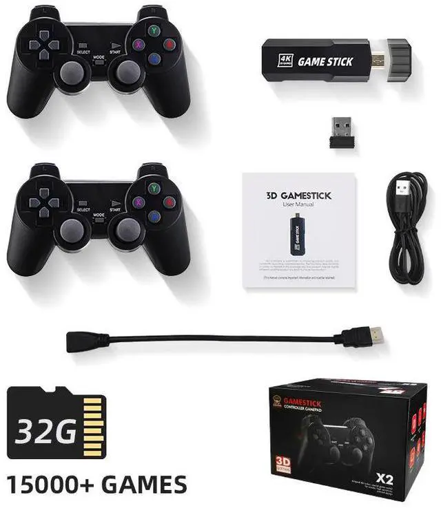 Alt view image 2 of 6 - Home video game consoles: PSP/N64/NDS/DC/PSl games. Y5 lite wireless retro game console.