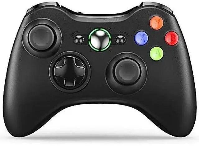 Alt view image 4 of 6 - Applicable to Xbox 360 /Xbox 360 slim /PCwireless controller with 2.4G wireless connection and dual vibration function