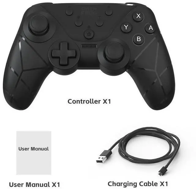 Alt view image 2 of 6 - Compatible with Nintendo switch/0LED/Lite/Pc wireless Bluetooth controller with Turbo vibration and NFCfunction