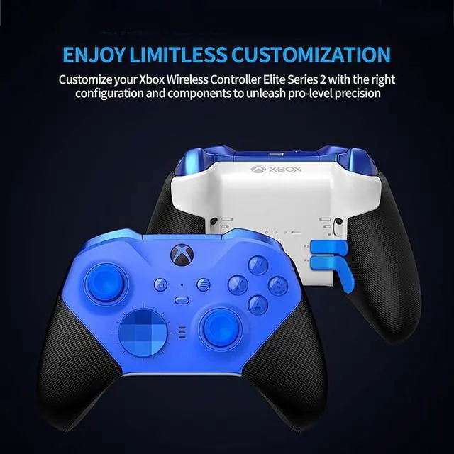 Alt view image 2 of 3 - Xbox One Elite Series 2 Edition Elite Controller - Metal Buttons, Rumble Pad and Colorized Set