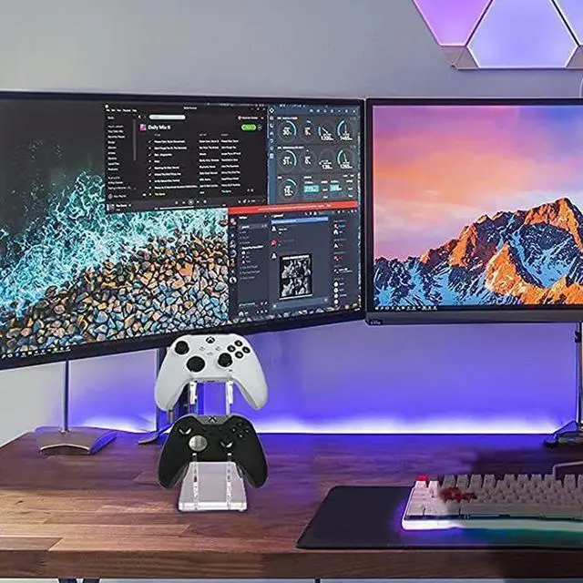 Alt view image 6 of 6 - Suitable forPs4/xboxone/switch series game controllerdisplay stands, acrylic controller placement stands