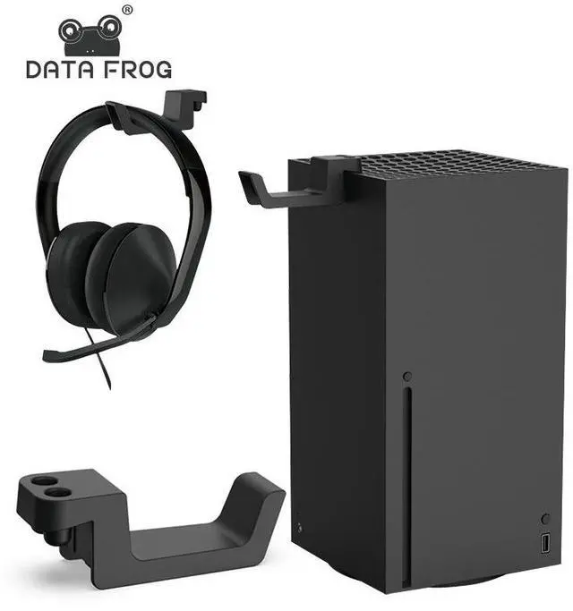 Main image of Xbox series X console wall-mounted headset storage XSX game console headset holder