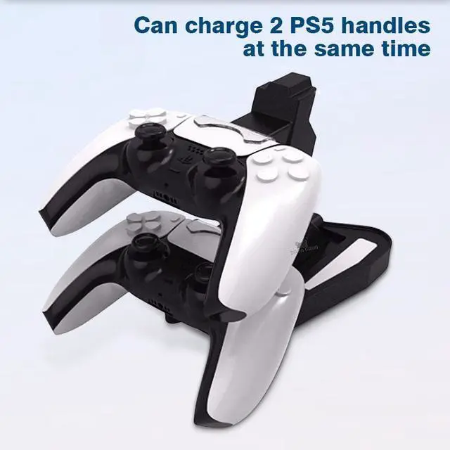 Alt view image 4 of 6 - Applicable to Ps5 gamepad base charger, P5 gamepad charger, ps5 gamepad stand charger, Ps5 gamepad accessories