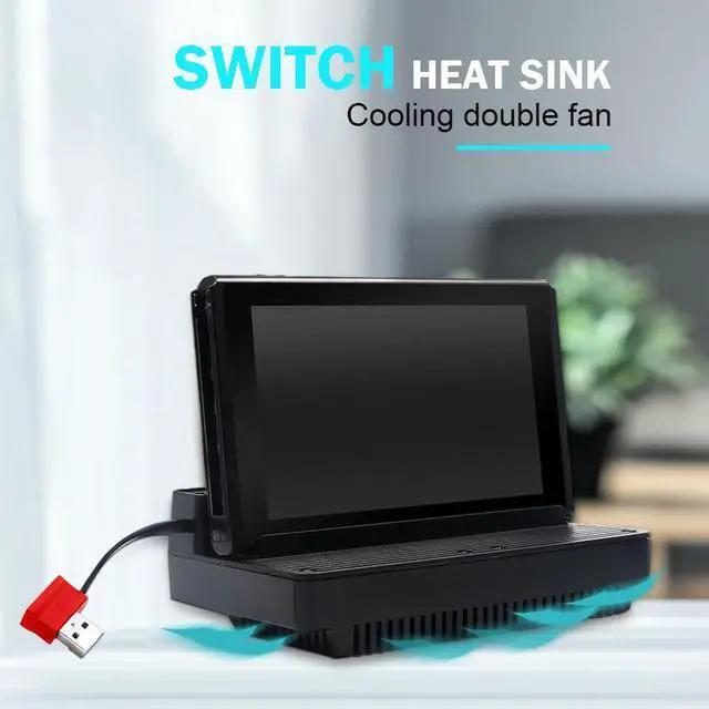 Alt view image 6 of 6 - Applicable forswitch game console radiator, switch lite console base stand, bracket and fan accessory