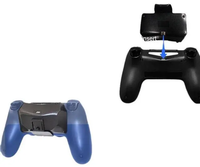 Alt view image 5 of 6 - Applicable to ps4 controller batteries, Ps4 slim controller charging battery pack, Ps4 pro controller back clip battery
