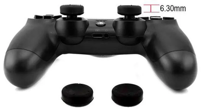 Alt view image 4 of 5 - Applicable to ps5 joystick with high cap button cap,ps4 controler with heightened mushroom head, pss joystick protection cap (8 pieces in a pack