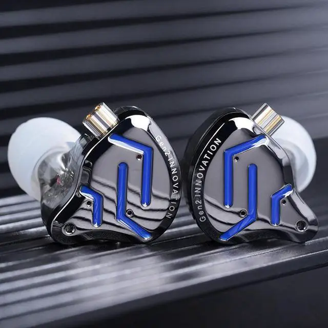 Alt view image 2 of 3 - KZ-ZSN PR0 2-inch steel-in -ear dynamic head phone for HiFi, stage, human voice, music, games, suitable for all applications