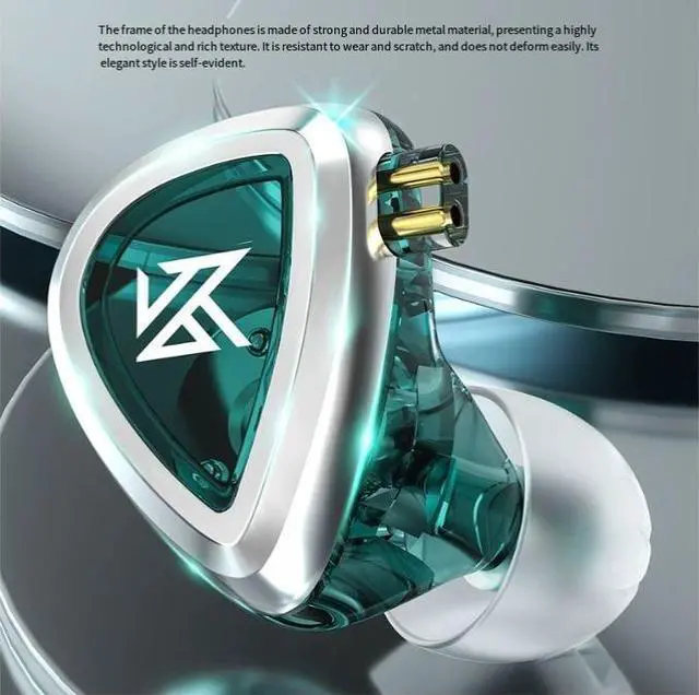 Alt view image 4 of 4 - KZ-EDA dua+magnet coilcombined-type headphones - high-fidelty cooing-off device, detachable cables,suitable for both computer games and musicuniersal headphones