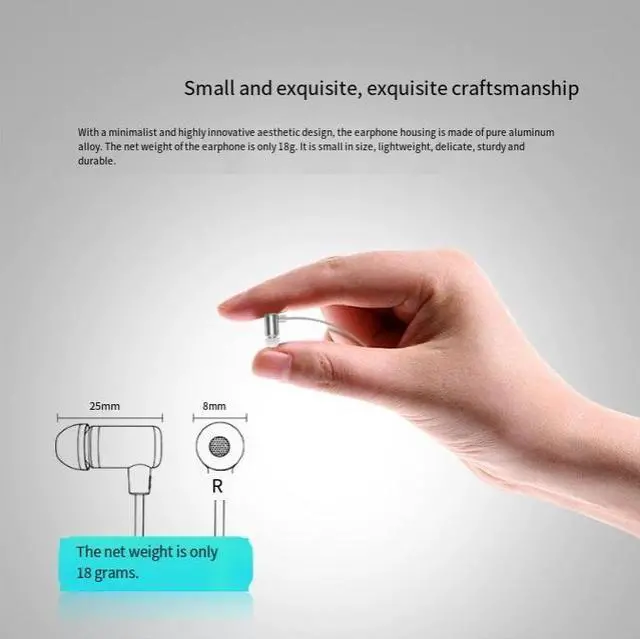 Alt view image 5 of 6 - KZ - Linglong Miniature Moving-Coil ln-Ear Headphones-SuitableforMusic, Gaming, Sports, Universal Mini Earplugs