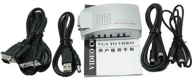 Main image of VGA to AV 1080P PC to TV Converter - Computer VGA to Old TV AVInterface High-Definition Adapter