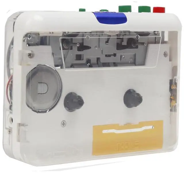 Main image of TON010S Cassette Recorderwith USB interface, transparent casing, colorbuttons,Type-C powersupply