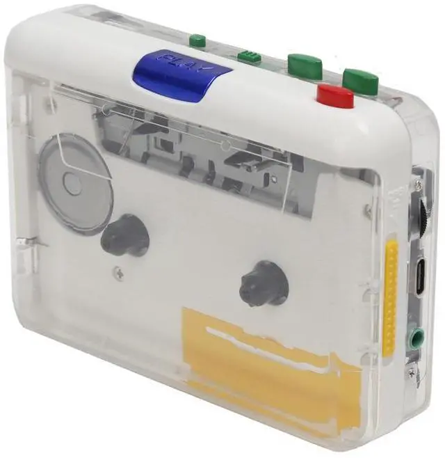 Alt view image 2 of 5 - TON010S Cassette Recorderwith USB interface, transparent casing, colorbuttons,Type-C powersupply