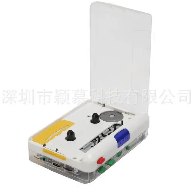 Alt view image 5 of 5 - TON010S Cassette Recorderwith USB interface, transparent casing, colorbuttons,Type-C powersupply