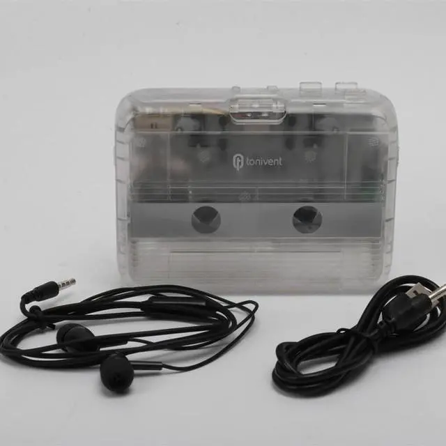 Alt view image 5 of 5 - Bluetooth cassette player, tape player, FM radio, portable music player, USB cassette player
