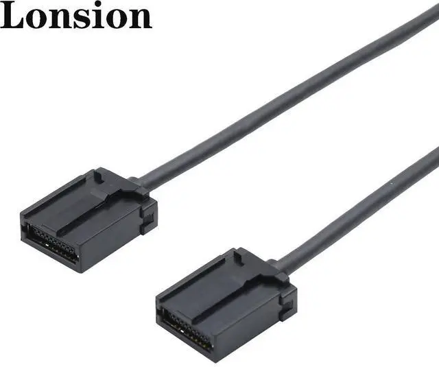 Alt view image 3 of 6 - HDMl EM standard type cable 19P, 1.4v,4K, blackABS housing, vehicle-mounted high-definition connection line 3m