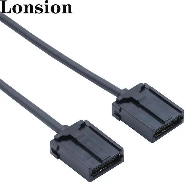 Alt view image 6 of 6 - HDMl EM standard type cable 19P, 1.4v,4K, blackABS housing, vehicle-mounted high-definition connection line 3m