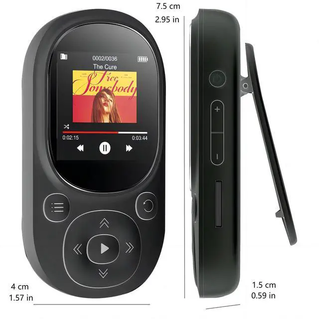 Alt view image 2 of 5 - A small portable device for  reading of novels and listening to music, which can be connected to Bluetooth and is anon-lossy music player for MP3. 64G