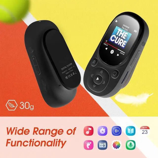 Alt view image 5 of 5 - A small portable device for  reading of novels and listening to music, which can be connected to Bluetooth and is anon-lossy music player for MP3. 64G