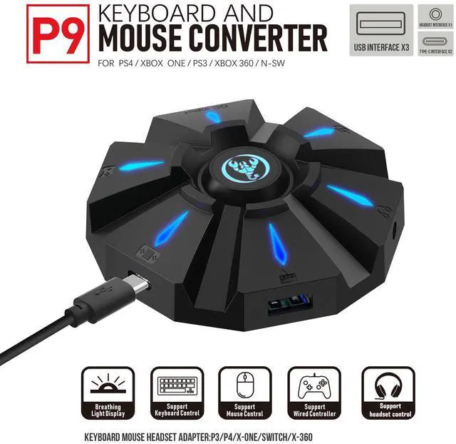 Alt view image 3 of 6 - The new pg keyboard and mouse adapter kit supports a wide range of game controler for various game consoles and is avalable in stock frommultiple game controler manufacturers.