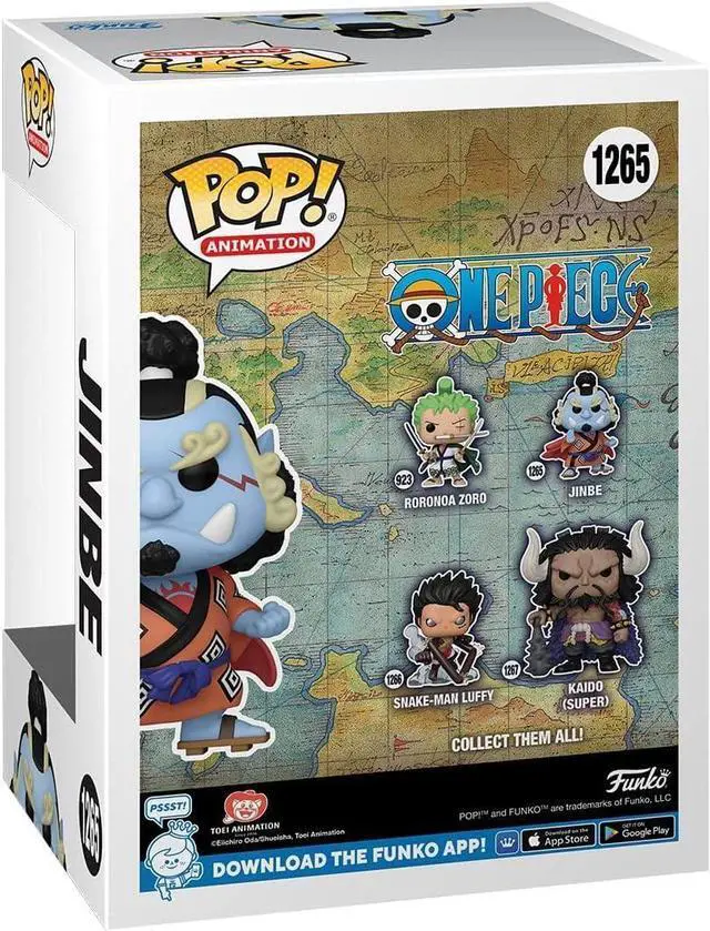 Alt view image 4 of 4 - POP One Piece - Jinbe Funko Vinyl Figure (Bundled with Compatible Box Protector Case), Multicolor, 3.75 inches