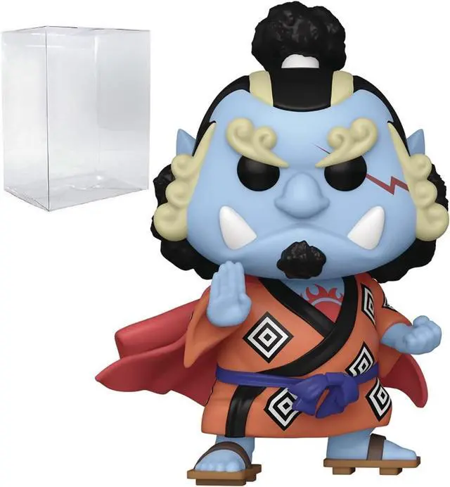 Main image of POP One Piece - Jinbe Funko Vinyl Figure (Bundled with Compatible Box Protector Case), Multicolor, 3.75 inches