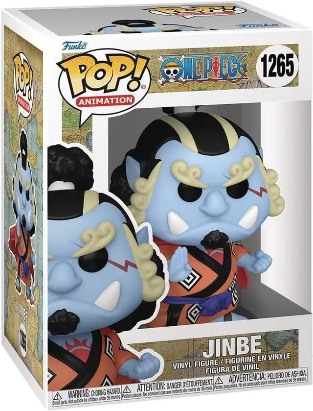 Alt view image 3 of 4 - POP One Piece - Jinbe Funko Vinyl Figure (Bundled with Compatible Box Protector Case), Multicolor, 3.75 inches