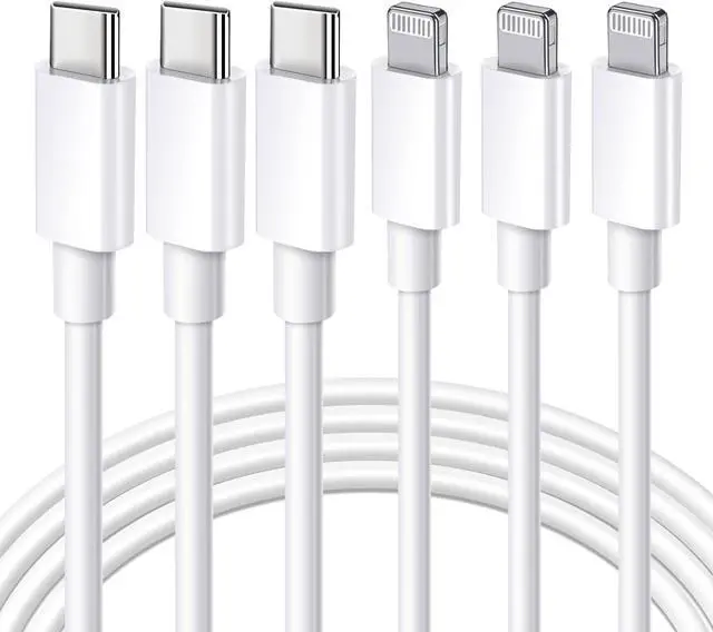 Main image of [MFi Certified] USB C to Lightning Cable 3Pack 10FT iPhone Fast Charger Cable Type C Charging Cord Compatible with iPhone 14 13 13 Pro Max 12 12 Pro Max 11 XS XR X 8 iPad,White