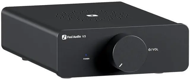 Main image of Fosi Audio V3 Stereo Amplifier Home Audio 300 Watts x2 Power TPA3255 Class D Mini Speaker Amp 2 Channel Audio Component for Passive Bookshelf Tower Speakers Desktop Home Theater with 48V Power Supply