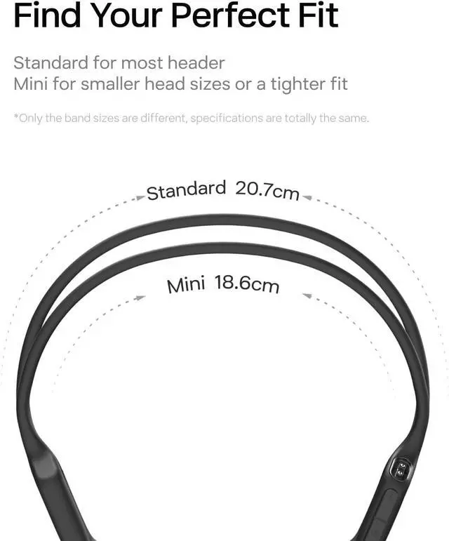 Alt view image 3 of 6 - Open-Ear Comfort - OpenRun Pro features our best fit yet. Avoid the discomfort of in-ear headphones with our bud-free design. These headphones stay put during any workout. Includes Shokz headband
Safe