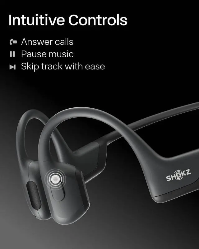 Alt view image 4 of 6 - Open-Ear Comfort - OpenRun Pro features our best fit yet. Avoid the discomfort of in-ear headphones with our bud-free design. These headphones stay put during any workout. Includes Shokz headband
Safe
