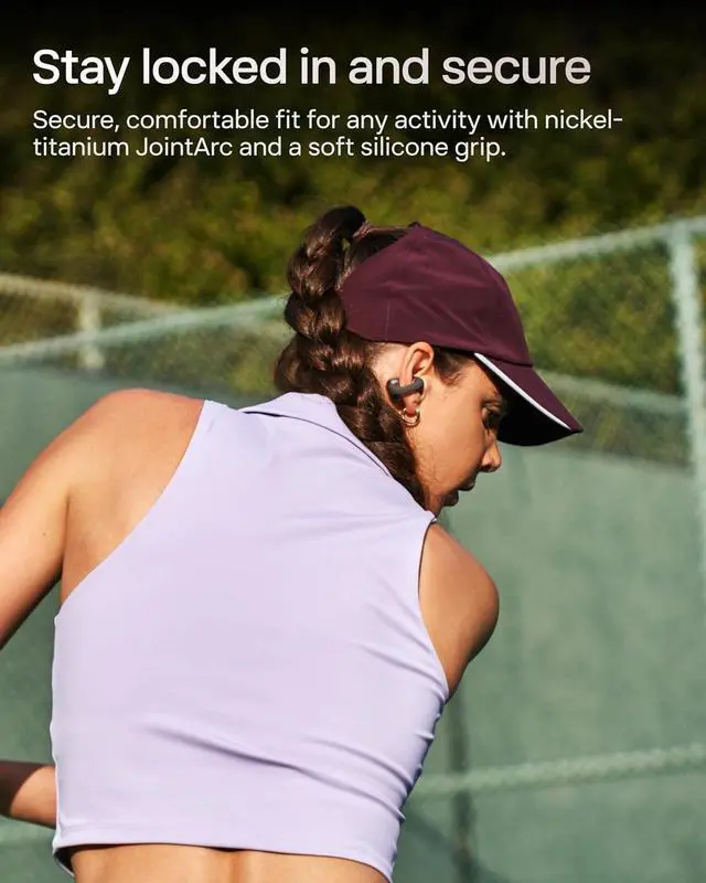 Alt view image 5 of 6 - SHOKZ OpenDots ONE - Open-Ear Headphones - Wireless Bluetooth Earbuds with Microphone - Secure, Lightweight, Clip-On Fit - Premium Dolby Audio - Water Resistant - Fast Charging - Up to 40 hrs Playtime