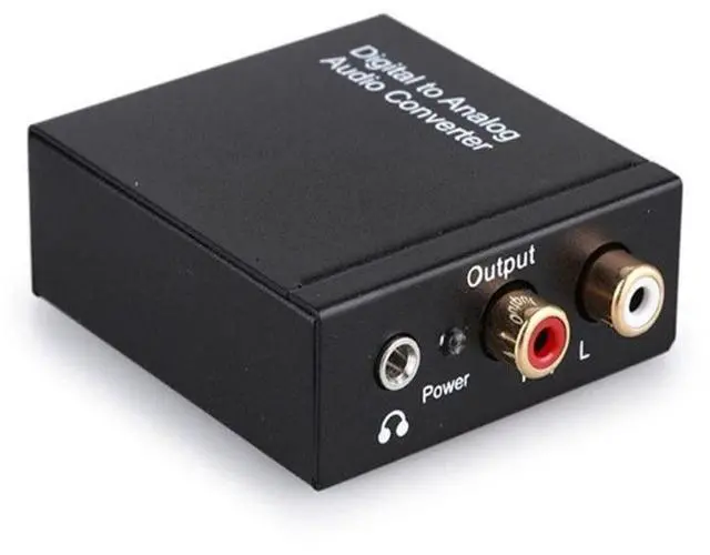 Alt view image 5 of 5 - Digital-to-analog audio converter, Coaxial digital optical fiber to analog audio left and right channel converter