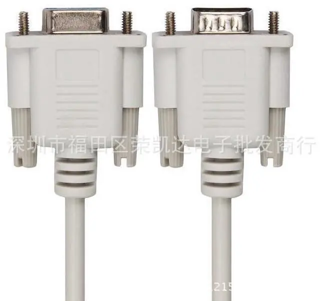 Alt view image 2 of 3 - 9-pin serial cable, RS232 COM data cable, DB9 female-to-female connector, 1.5-meter RS232 serial cable