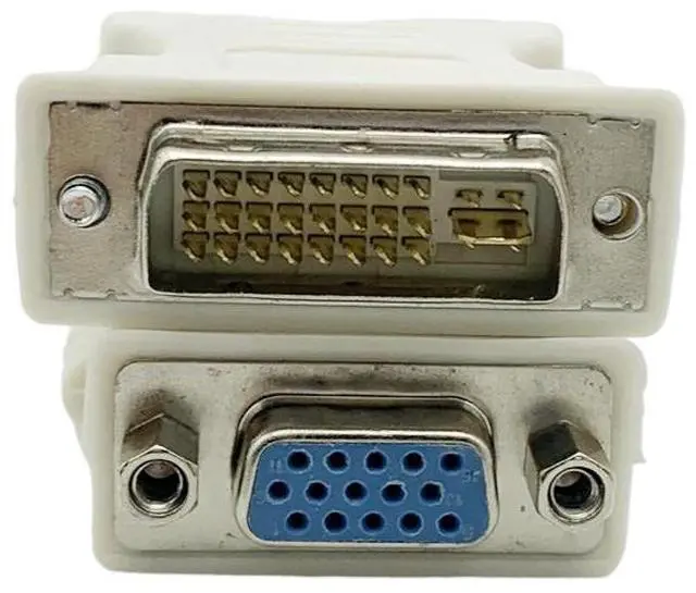 Alt view image 2 of 5 - DVl to VGA adapter video conversion connector DV! 24+5 male to VGA female video cable for connecting, graphics card to monitor