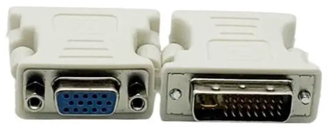 Alt view image 4 of 5 - DVl to VGA adapter video conversion connector DV! 24+5 male to VGA female video cable for connecting, graphics card to monitor