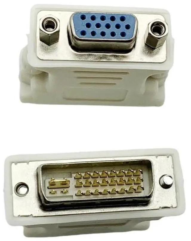 Alt view image 3 of 5 - DVl to VGA adapter video conversion connector DV! 24+5 male to VGA female video cable for connecting, graphics card to monitor
