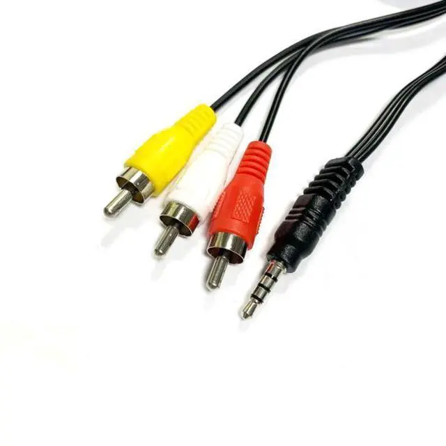 Alt view image 2 of 5 - Pure copper3.5 mm 1/3 AVaudio-video cable Audio-video extension cable 3.5 mm to 3 RCA adapter cable Audio cable