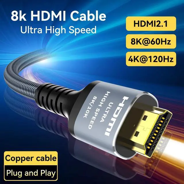 Alt view image 5 of 7 - 8K HDMI 2.1 Cable(H133G)   3M