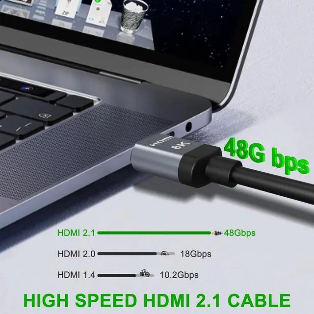 Alt view image 2 of 5 - 8K HDMI 2.1 Cable(H136G)  2M