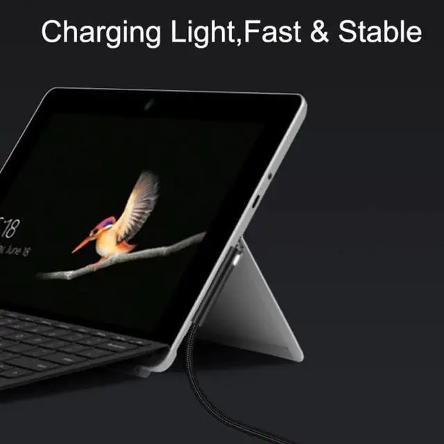 Alt view image 6 of 6 - 100W USB Type C 5A PD Power Supply Charger Adapter Charging Cable for Microsoft Surface Pro 7/6/5/4/3/GO/BOOK Laptop 1/2