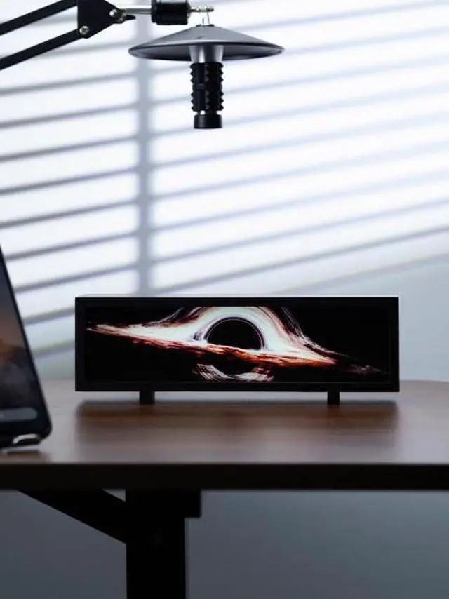 Alt view image 2 of 3 - Cosmic black hole space computer desktop omament electric lamp table set atmosphere lamp bedside lamp gift for male friend