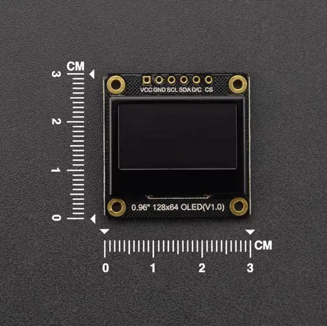 Alt view image 3 of 5 - 0.96" 128x64lC/SPIOLED monochrome display screen