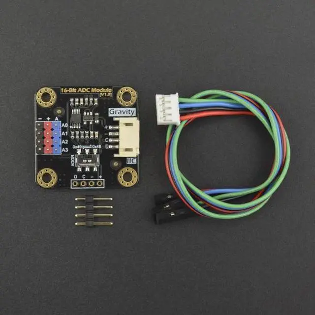 Alt view image 3 of 4 - DFRobot 12C ADS1115 16-bit Conversion Module for ADc Data Acquisition Suitable for Arduino and Raspberry Pi